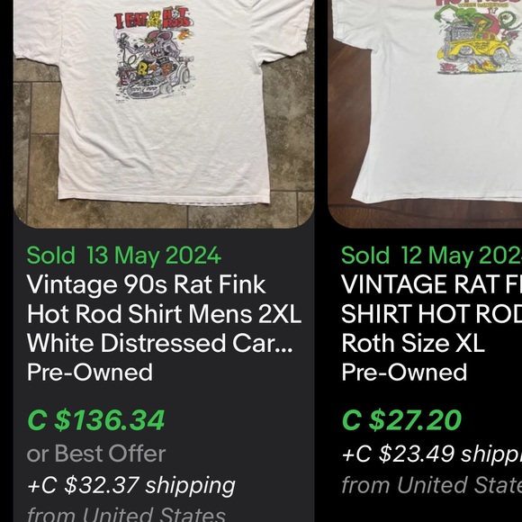Vintage 90s Rat Fink Hot Rod T-Shirt / XL / I Eat Sleep Drink Hot Rods - Picture 8 of 8